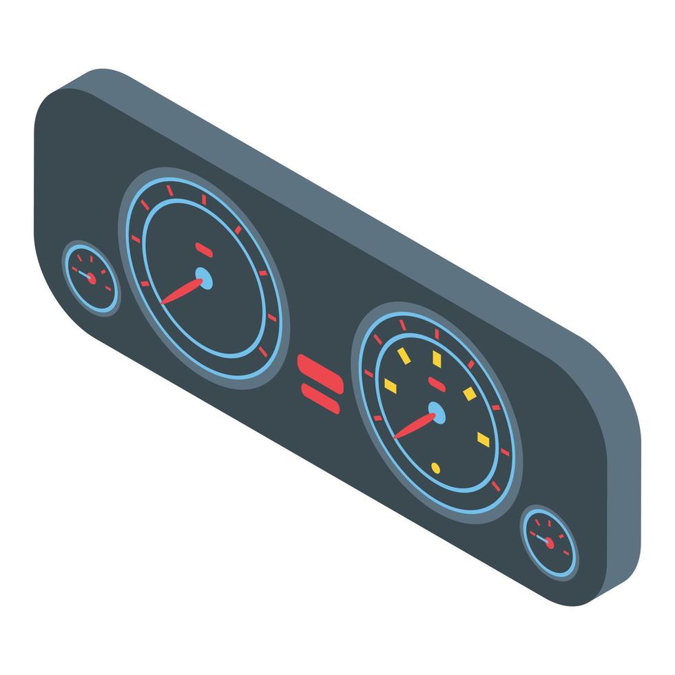 Symbol für das Armaturenbrett des Fahrzeugs, isometrischer Stil vektor