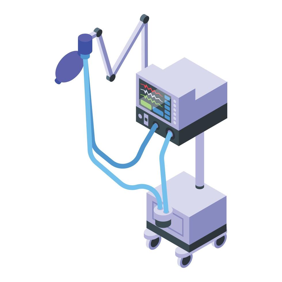 icu-Symbol für medizinische Geräte, isometrischer Stil vektor