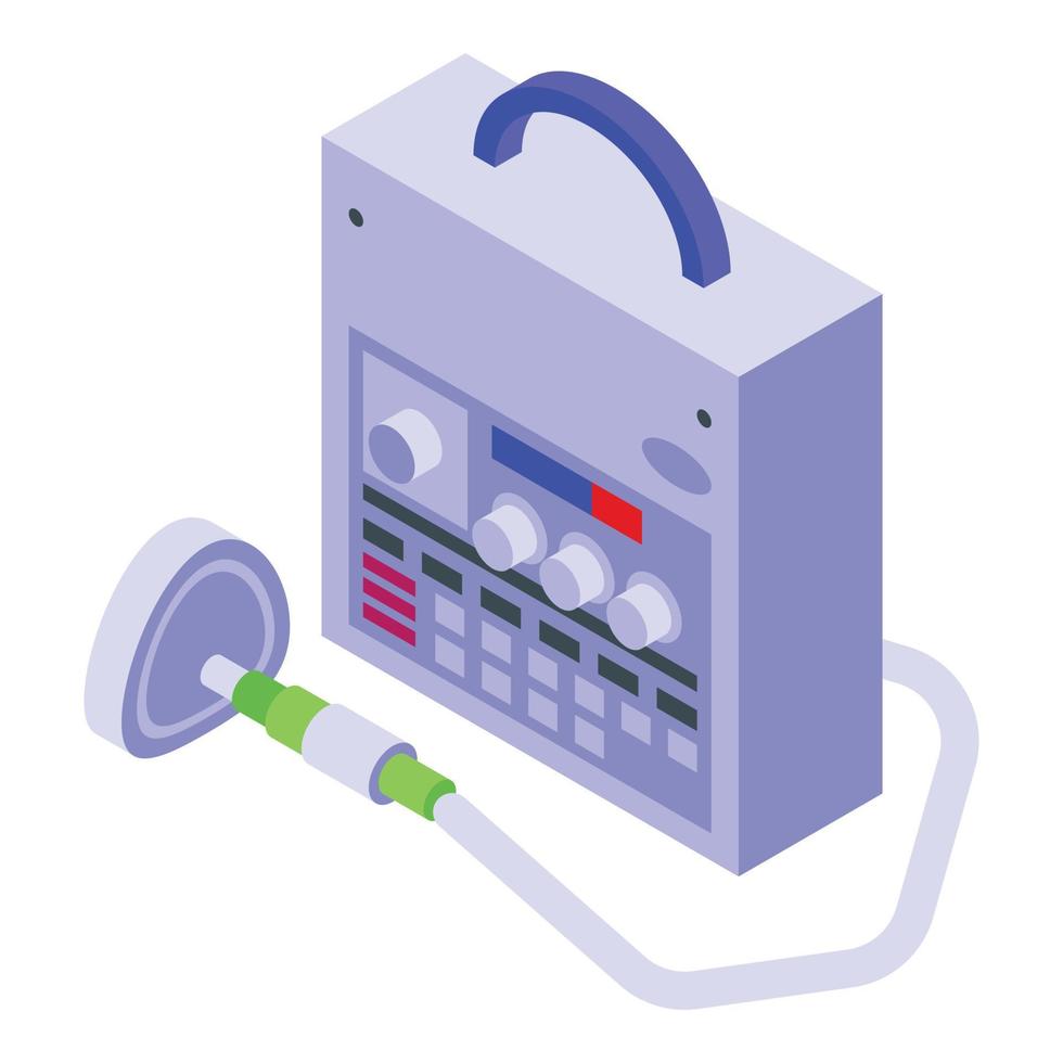 Krankenhaus-Beatmungssymbol, isometrischer Stil vektor