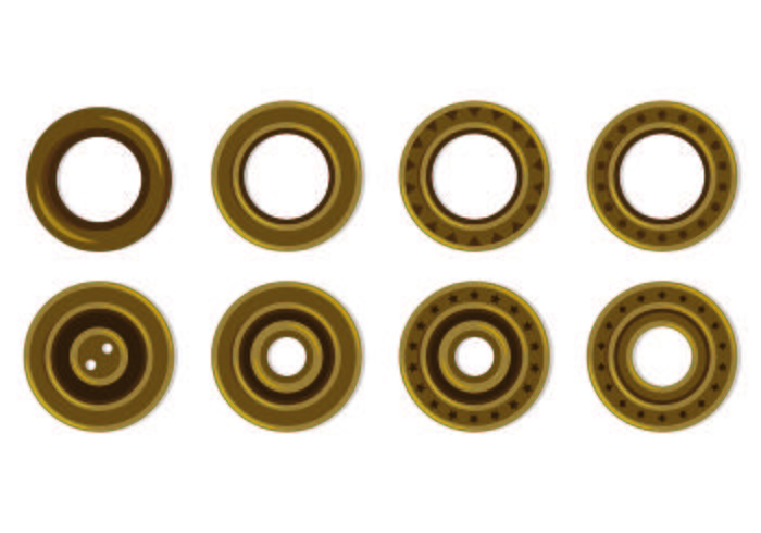 Set of Eyelet Icons vektor