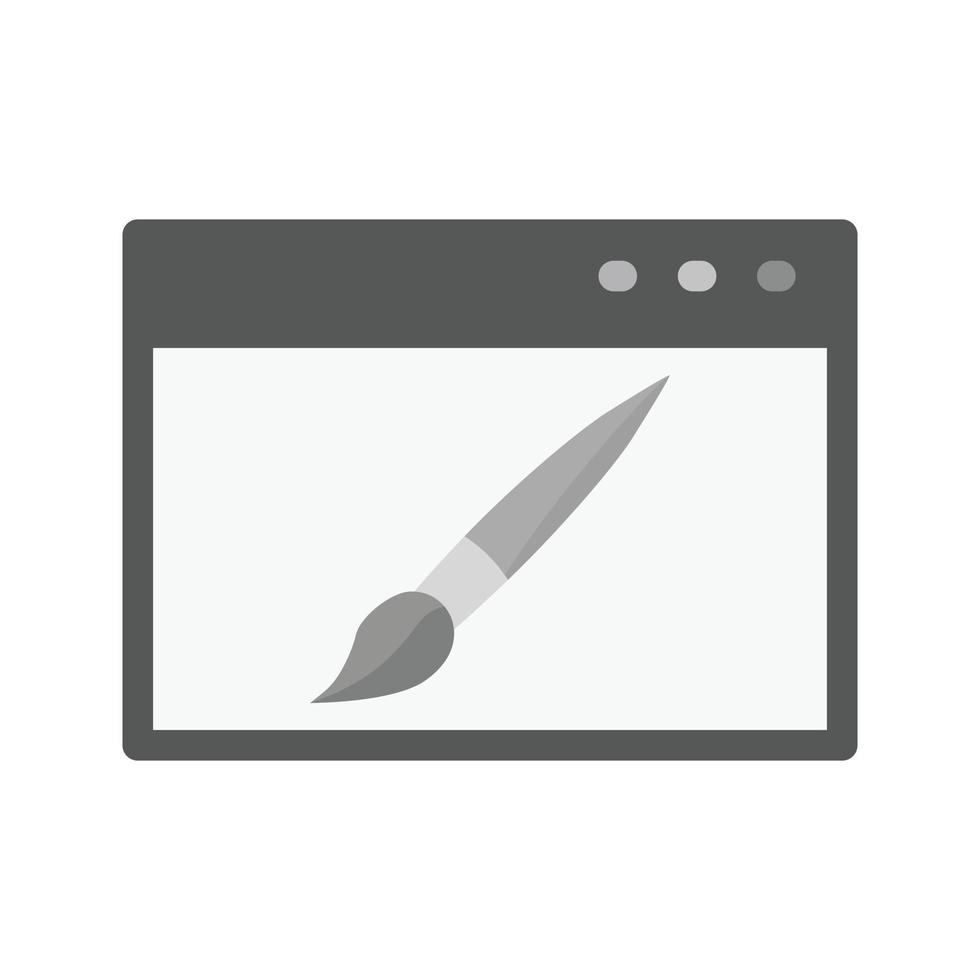 hemsida design platt gråskale ikon vektor