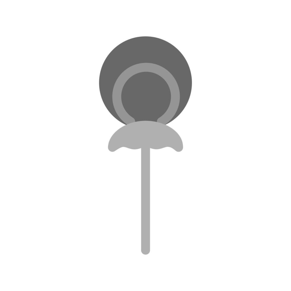 Lollipop flaches Graustufen-Symbol vektor