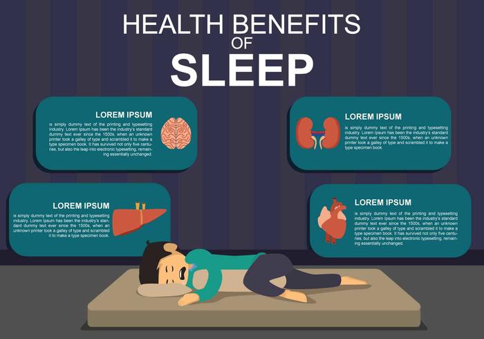 Fri hälsovård för sömnillustration vektor