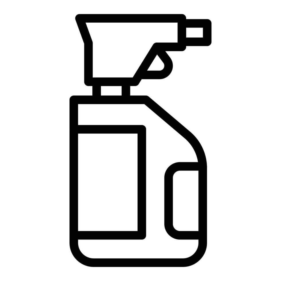 spray flaska fönster ikon, översikt stil vektor
