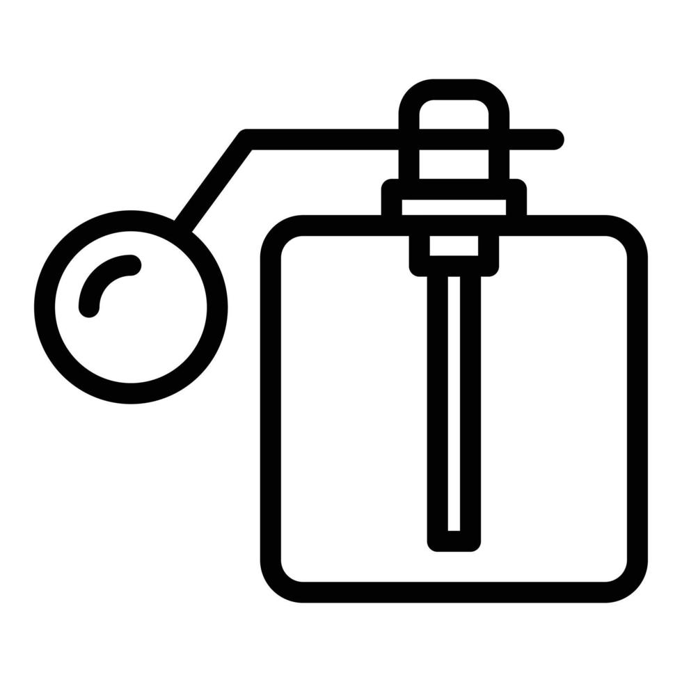 spray flaska parfym ikon, översikt stil vektor