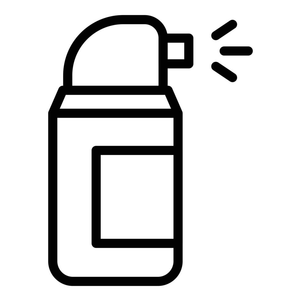 Reinigungssymbol für Sprühflasche, Umrissstil vektor
