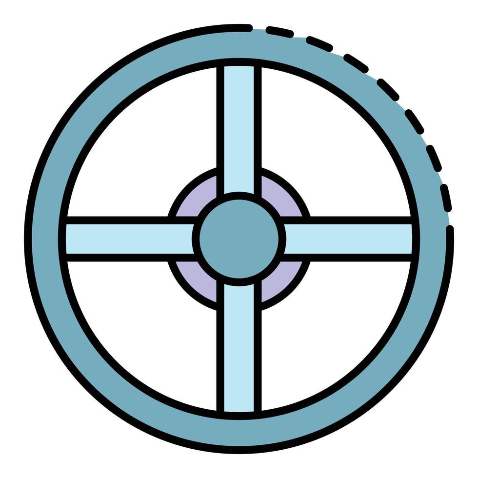 Farbe des Umrissvektors für das Symbol für die Poolausrüstung vektor