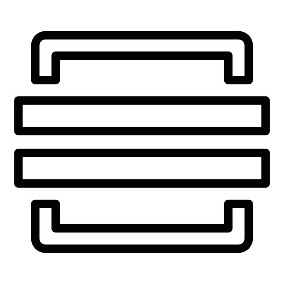 Symbol-Umrissvektor für das Scannen von Codes. Handy scannen vektor