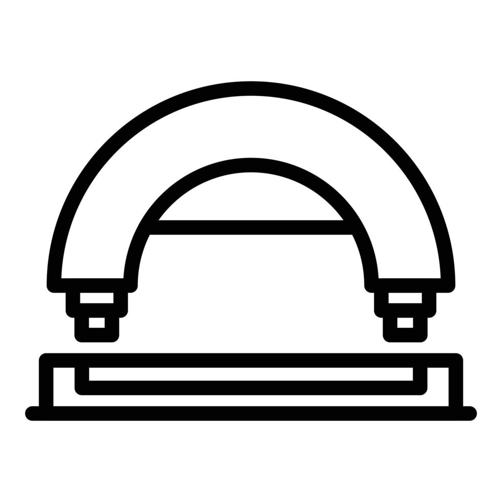 Bogenlocher-Symbol, Umrissstil vektor