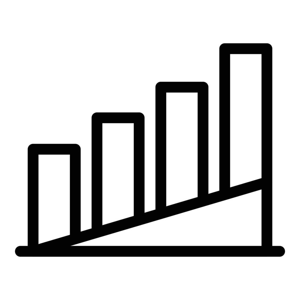 Symbol für Temperaturdiagramm, Umrissstil vektor