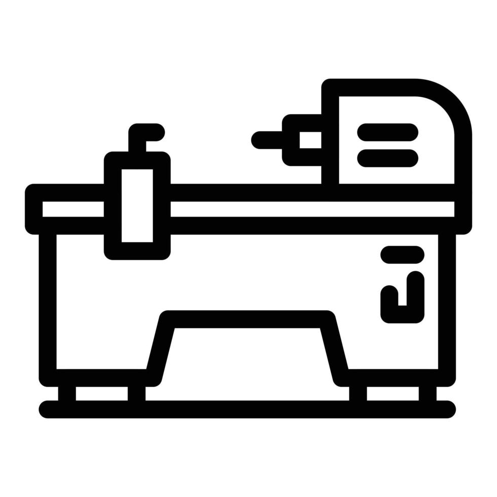elektrisk fräsning maskin ikon, översikt stil vektor