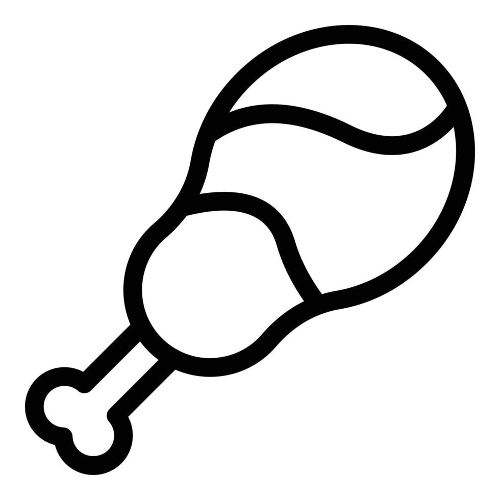 Fleischknochen-Symbol, Umrissstil vektor