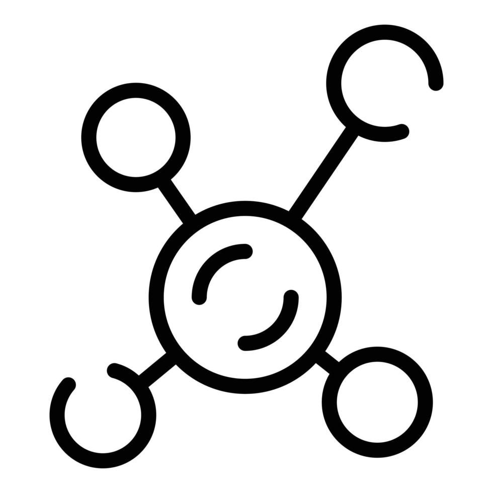 Symbol für Kernzellen, Umrissstil vektor