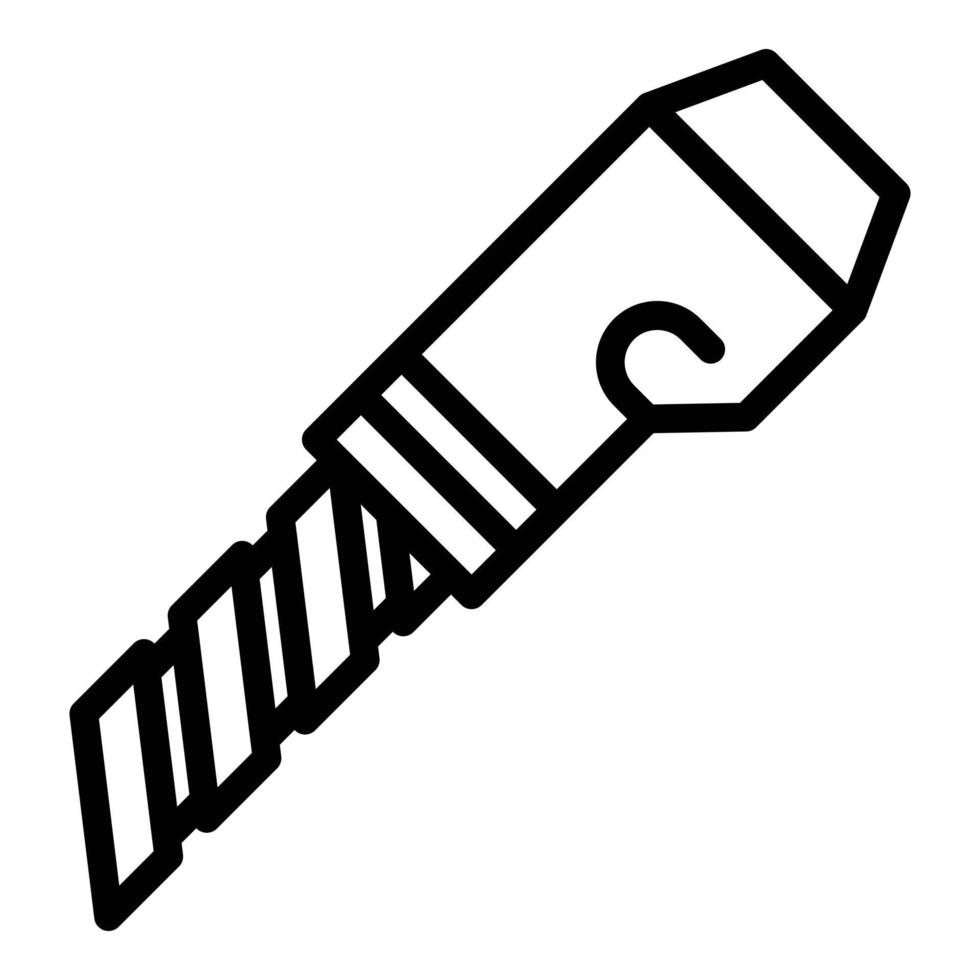 Papierschneider-Symbol, Umrissstil vektor