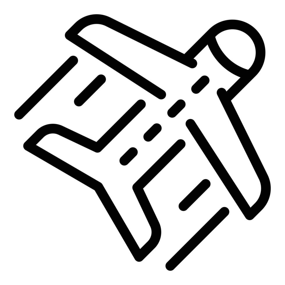 Flughafen-Service-Symbol, Umrissstil vektor