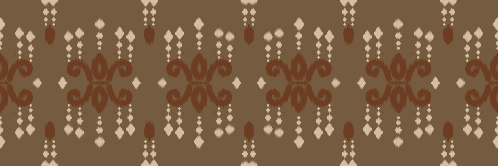 Batik-Textil ethnischer Ikat-Vektor nahtloses Muster digitales Vektordesign für den Druck Saree Kurti Borneo Stoffrand Pinselsymbole Farbfelder Baumwolle vektor