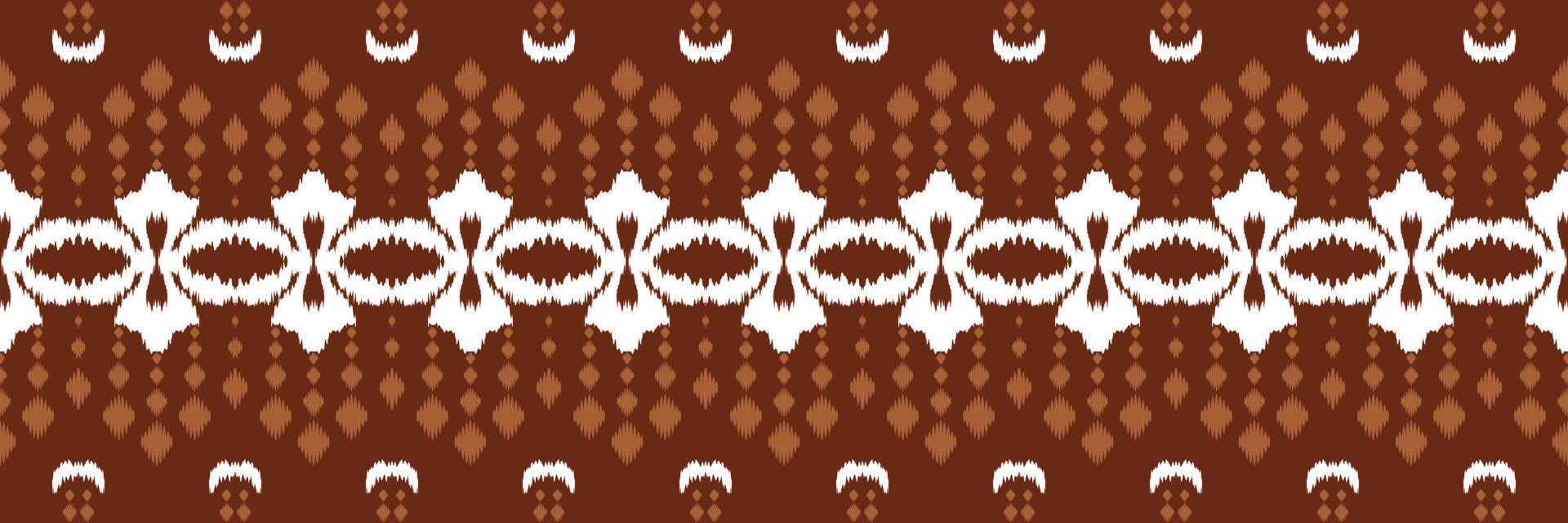 ikat gräns stam- afrika sömlös mönster. etnisk geometrisk batik ikkat digital vektor textil- design för grafik tyg saree mughal borsta symbol strängar textur kurti kurtis kurtas