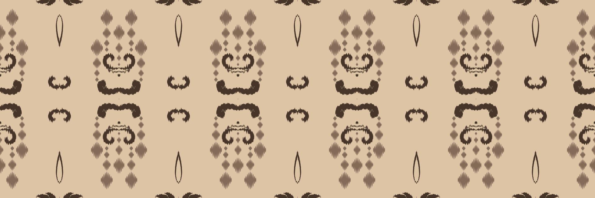 Motiv philippinisches Ikat-Batik-Textil nahtloses Muster digitales Vektordesign für den Druck Saree Kurti Borneo Stoffrand Pinselsymbole Muster Partykleidung vektor