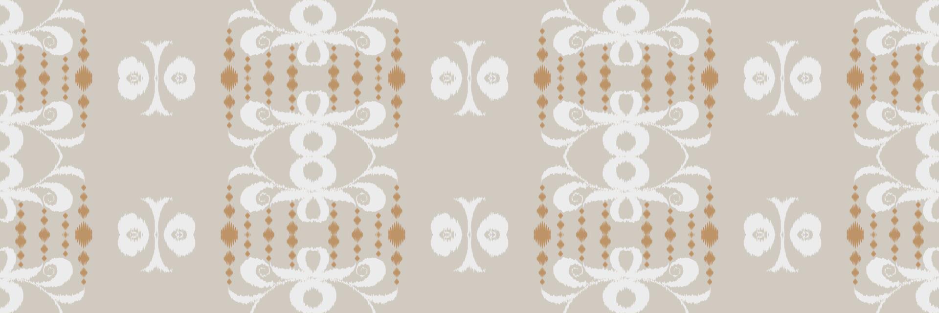 Batik-Textilmotiv Ikat-Blume, nahtloses Muster, digitales Vektordesign für den Druck, Saree, Kurti, Borneo, Stoffrand, Pinselsymbole, Farbfelder, stilvoll vektor