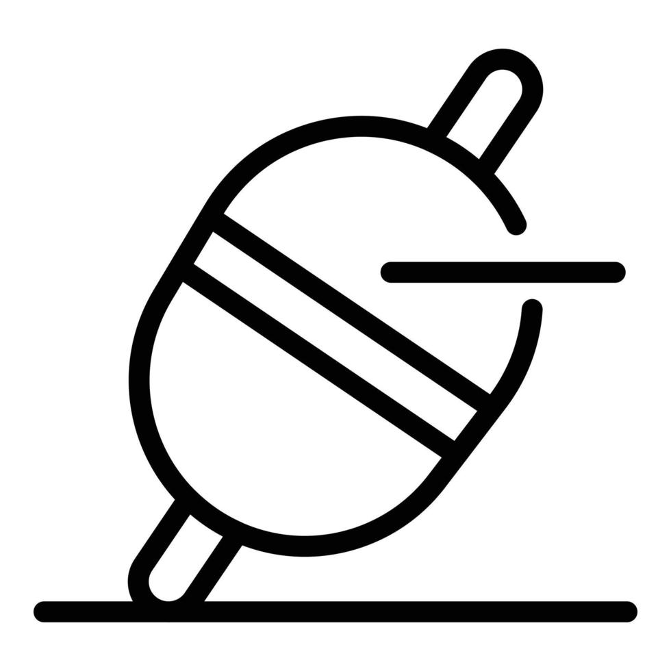 Angelschwimmer-Symbol, Umrissstil vektor