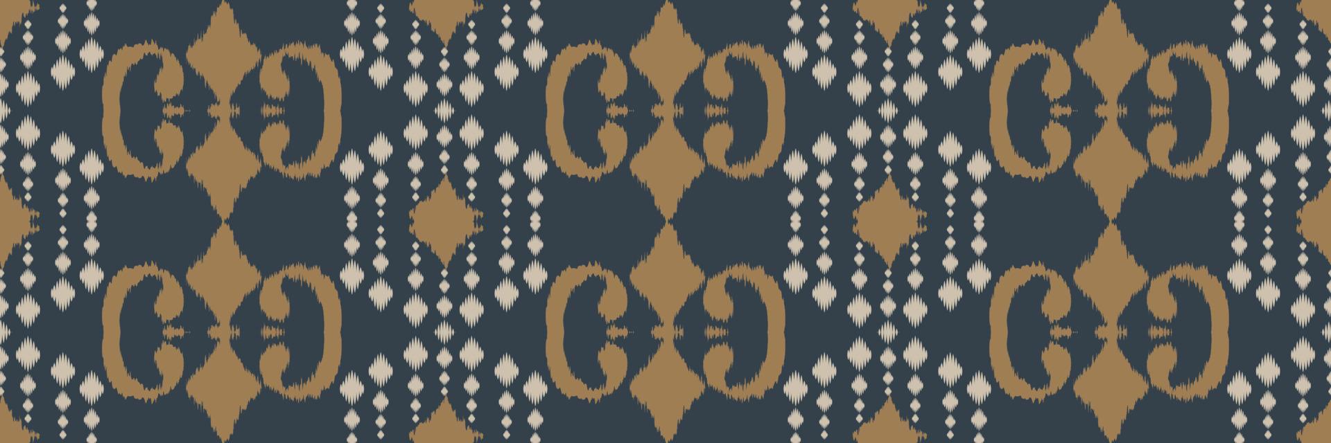 Batik-Textilmotiv Ikat-Streifen nahtloses Muster digitales Vektordesign für den Druck Saree Kurti Borneo Stoffrand Pinselsymbole Farbfelder Baumwolle vektor