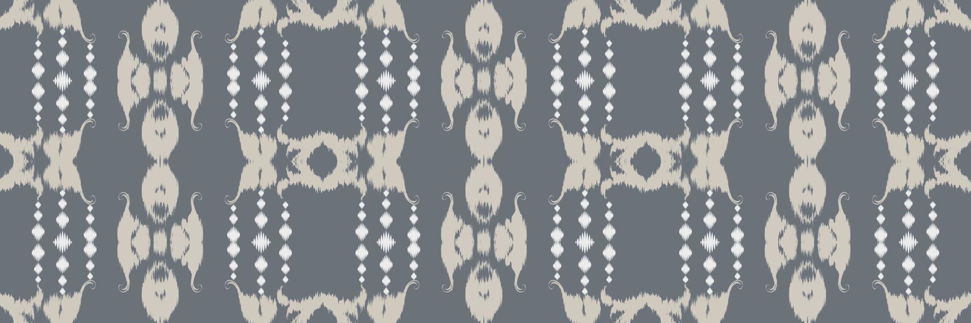 Batik-Textil-Ikat oder Ikat-Streifen nahtloses Muster digitales Vektordesign für den Druck Saree Kurti Borneo Stoffrand Pinselsymbole Farbfelder Baumwolle vektor