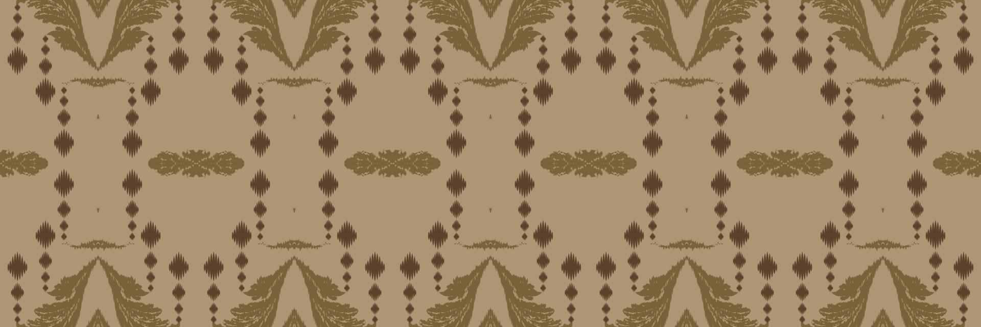 ikkat oder ikat floral batik textil nahtloses muster digitales vektordesign für druck saree kurti borneo stoff rand pinsel symbole muster baumwolle vektor