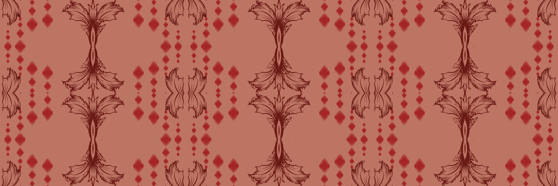 batik textil ikkat oder ikat druckt nahtloses muster digitales vektordesign für druck saree kurti borneo stoff rand pinsel symbole muster stilvoll vektor