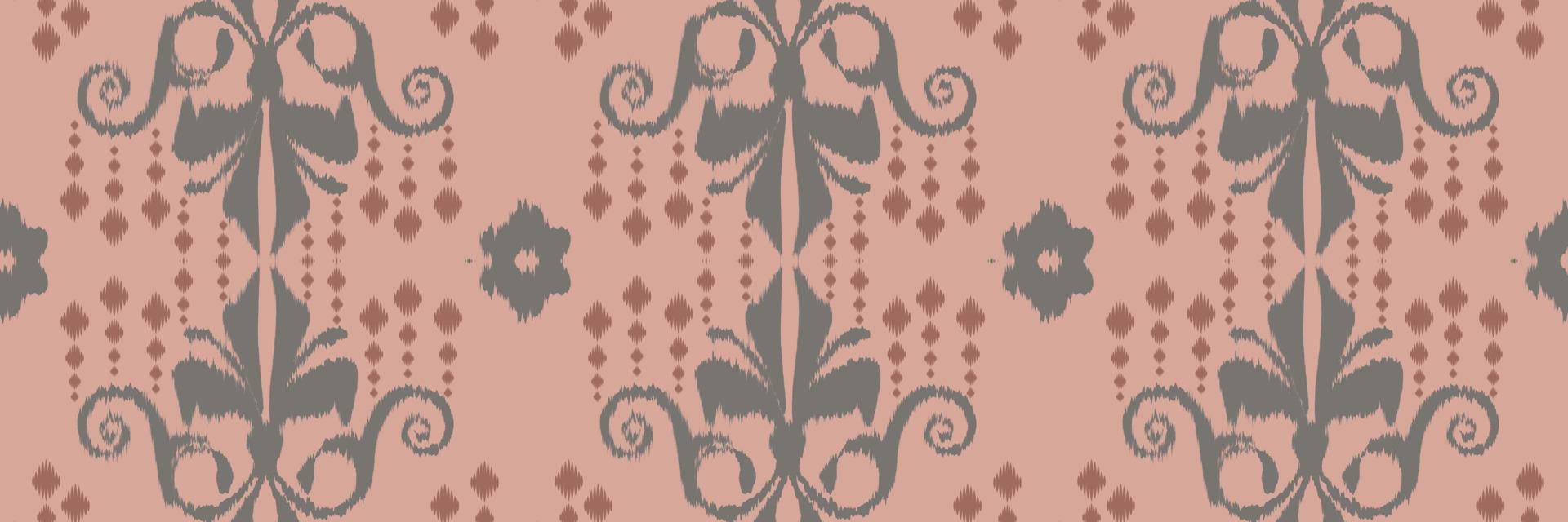 ikat blumen batik textil nahtloses muster digitales vektordesign für druck saree kurti borneo stoff grenze pinsel symbole muster stilvoll vektor