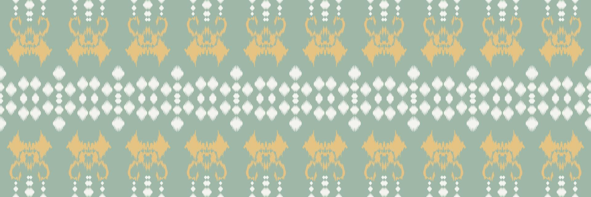 ikat sömlös stam- aztec sömlös mönster. etnisk geometrisk ikkat batik digital vektor textil- design för grafik tyg saree mughal borsta symbol strängar textur kurti kurtis kurtas