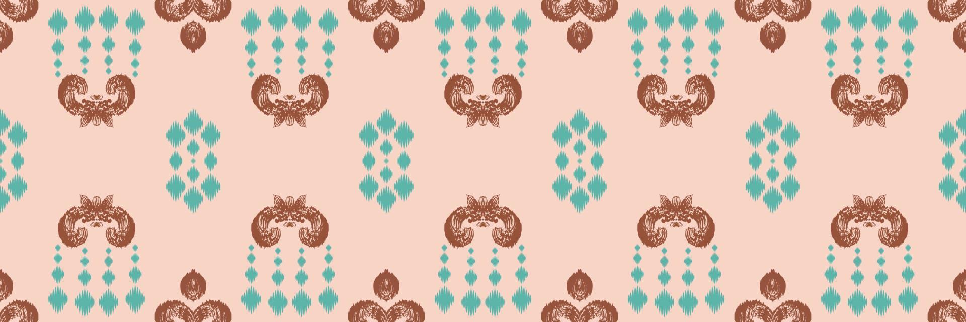 Ikat-Blumen Stammes-Hintergrund geometrisches traditionelles ethnisches orientalisches Design für den Hintergrund. Volksstickerei, indisch, skandinavisch, Zigeuner, mexikanisch, afrikanischer Teppich, Tapete. vektor