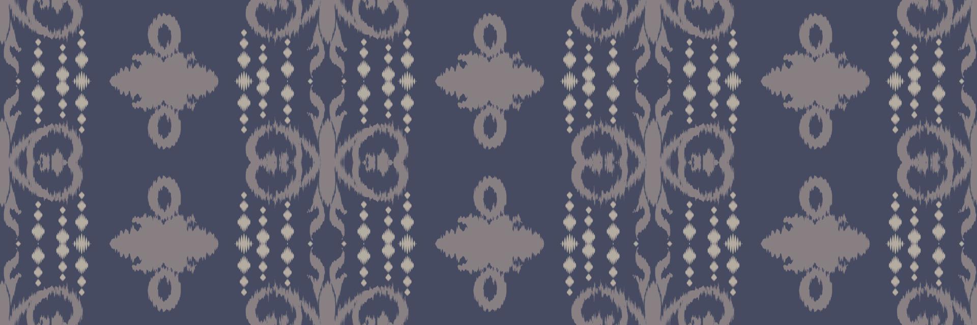 Batik-Textil-Ikat-Dreieck nahtloses Muster digitales Vektordesign für den Druck Saree Kurti Borneo Stoffrand Pinsel Symbole Farbfelder Designer vektor