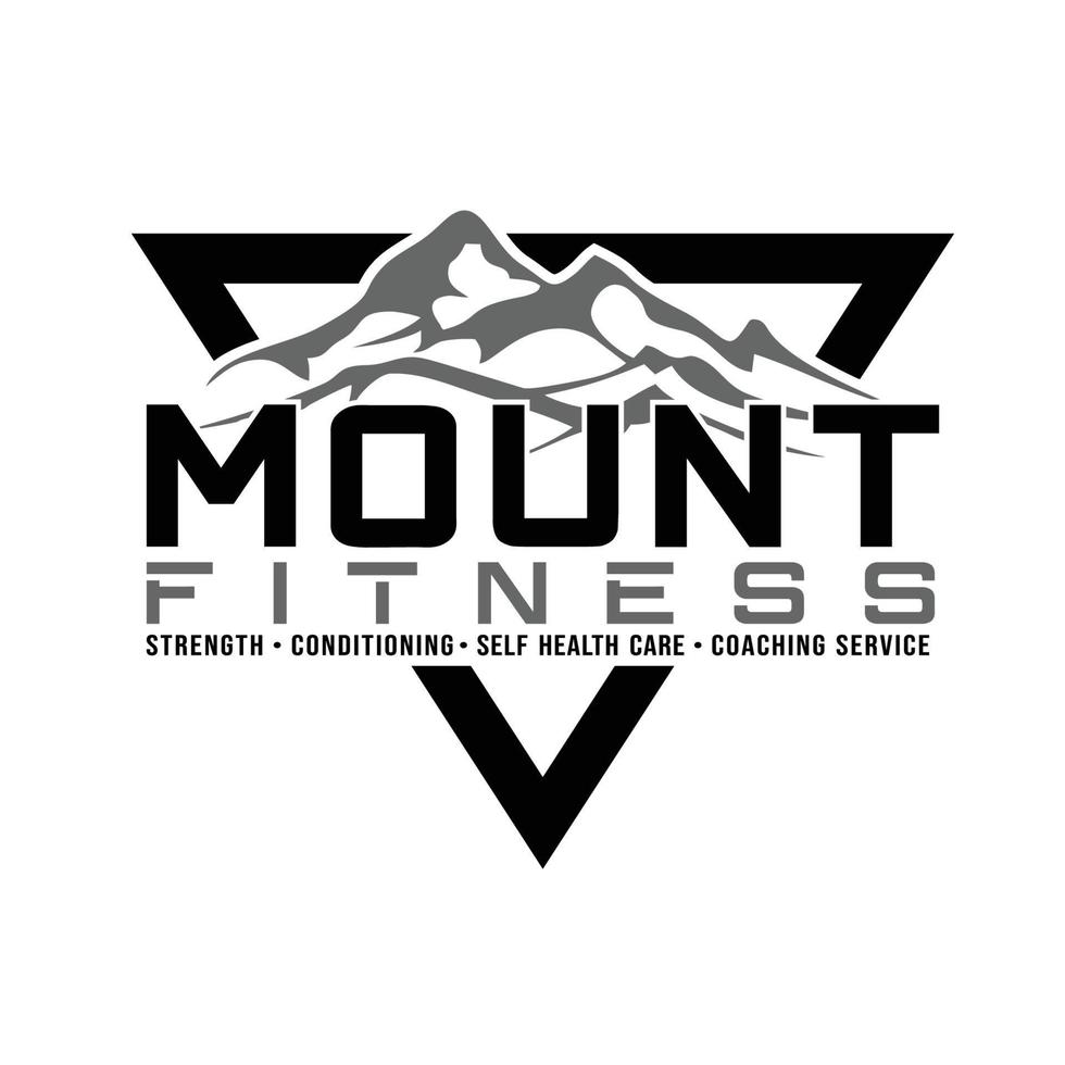 modernes Mount-Fitness-Logo-Design vektor
