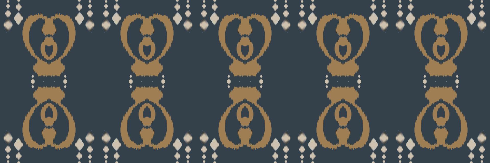 Batik-Textilmotiv Ikat-Blume, nahtloses Muster, digitales Vektordesign für den Druck, Saree, Kurti, Borneo, Stoffrand, Pinselsymbole, Farbfelder, stilvoll vektor