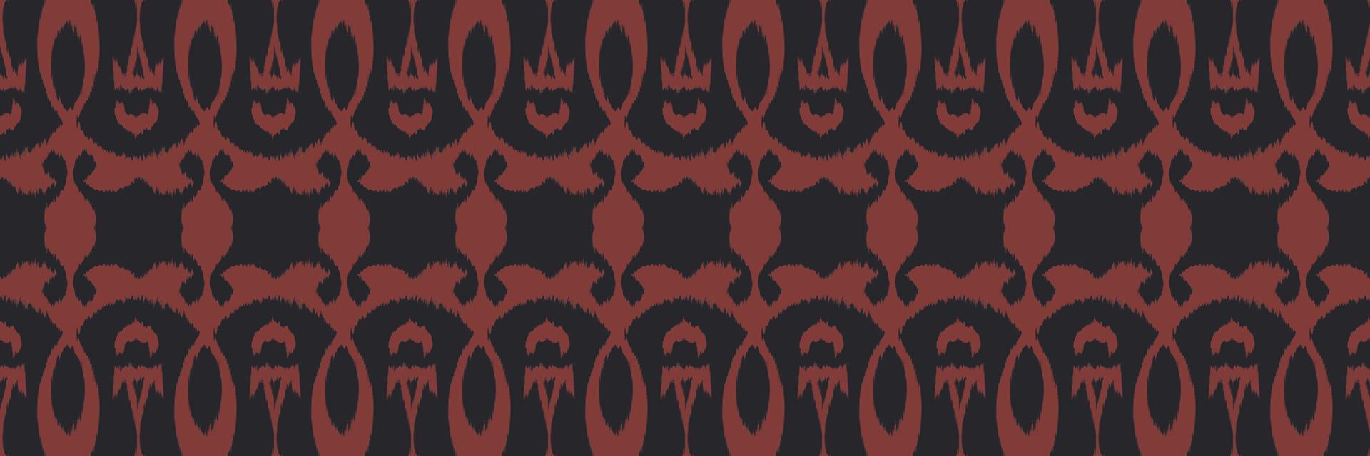 ikat gräns stam- afrika sömlös mönster. etnisk geometrisk batik ikkat digital vektor textil- design för grafik tyg saree mughal borsta symbol strängar textur kurti kurtis kurtas