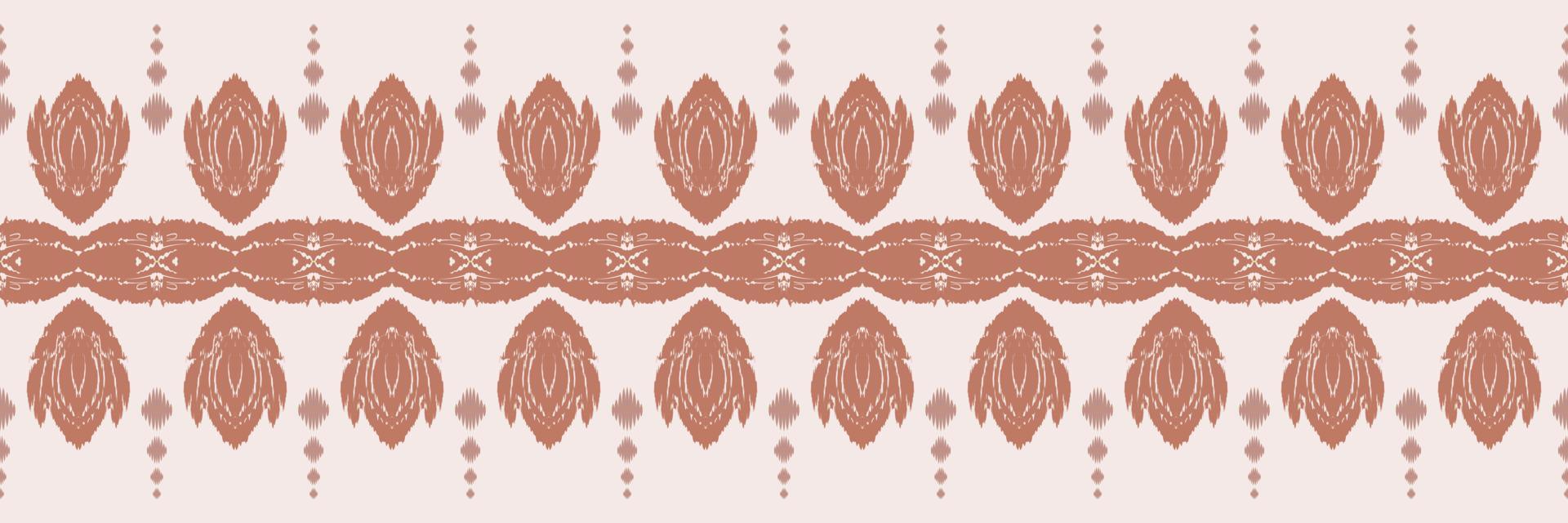 Batik Textil Ikat Damast nahtloses Muster digitales Vektordesign für den Druck Saree Kurti Borneo Stoffrand Pinselsymbole Farbfelder stilvoll vektor