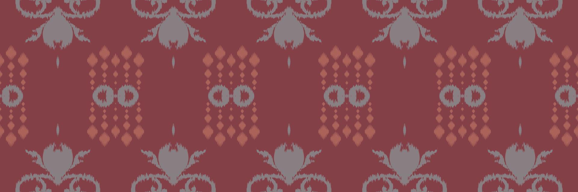 ikat rand batik textil- sömlös mönster digital vektor design för skriva ut saree kurti borneo tyg gräns borsta symboler färgrutor fest ha på sig