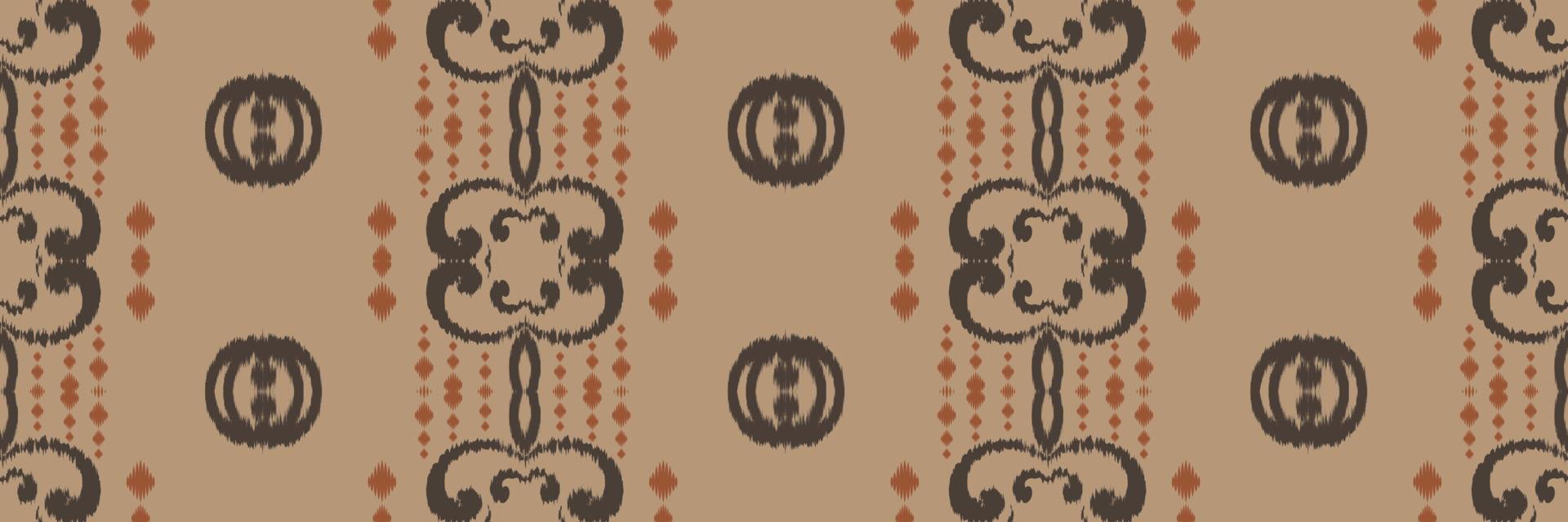 Batik-Textilmotiv Ikat-Blumen nahtloses Muster digitales Vektordesign für den Druck Saree Kurti Borneo Stoffrand Pinsel Symbole Farbfelder Designer vektor