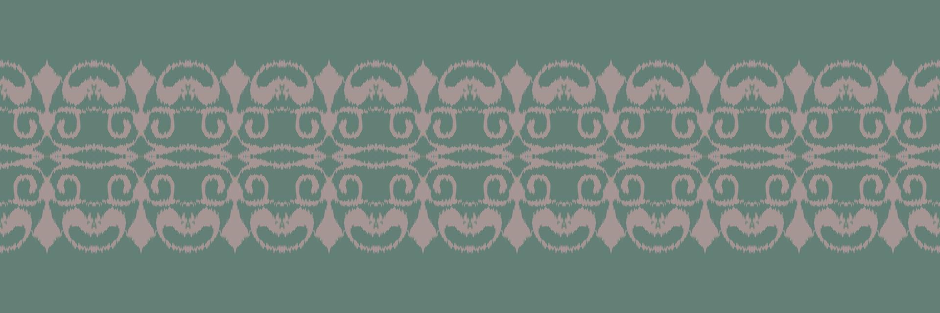 Batik-Textil-Ikat-Drucke nahtloses Muster digitales Vektordesign für den Druck Saree Kurti Borneo Stoffrand Pinselsymbole Farbfelder stilvoll vektor