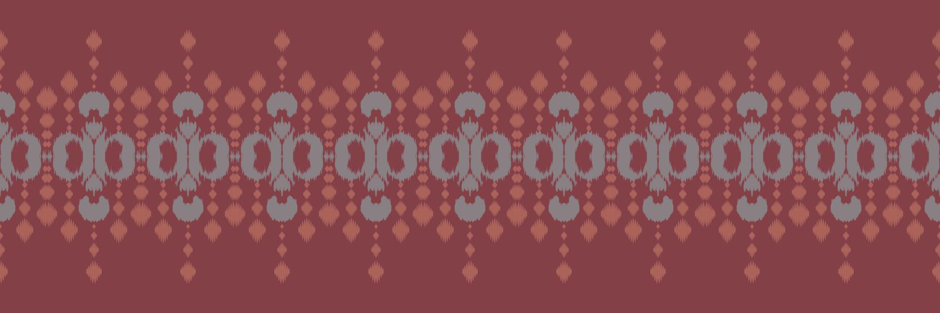 ikat gräns stam- sparre sömlös mönster. etnisk geometrisk batik ikkat digital vektor textil- design för grafik tyg saree mughal borsta symbol strängar textur kurti kurtis kurtas