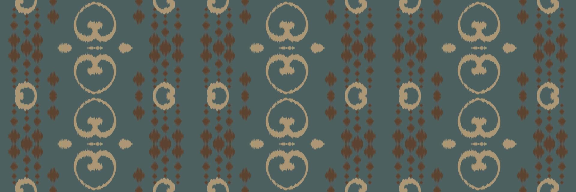 Batik-Textil-Ikat oder Ikat-Stoff nahtloses Muster digitales Vektordesign für den Druck Saree Kurti Borneo Stoffrand Pinselsymbole Muster Partykleidung vektor