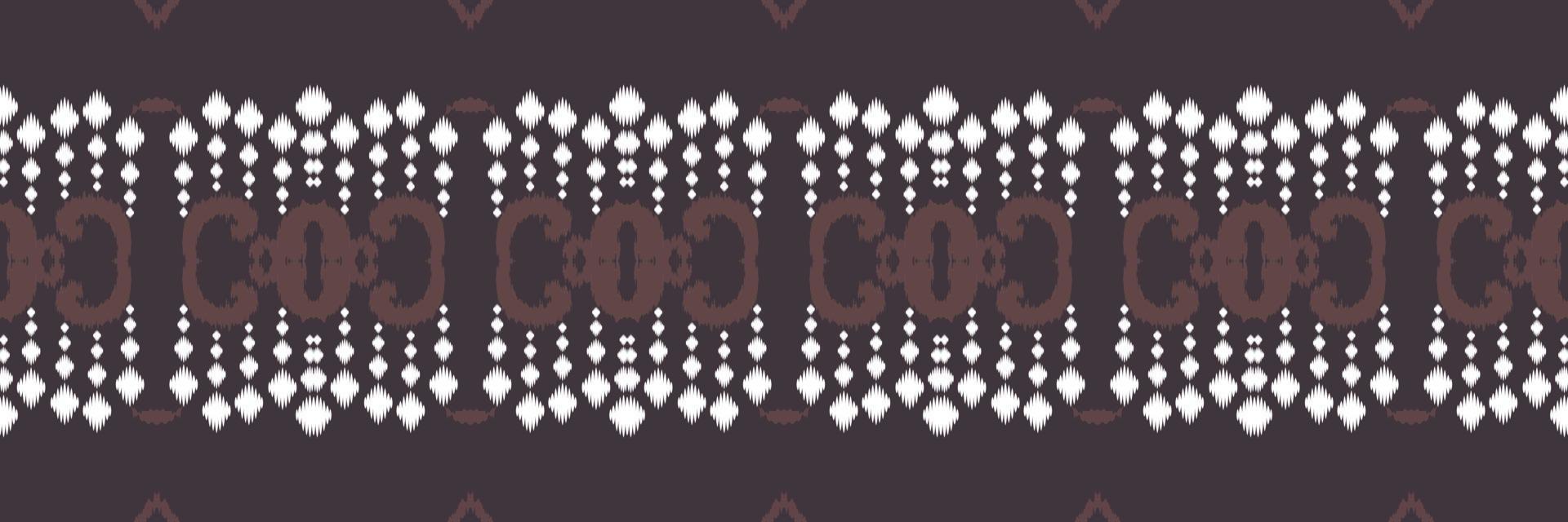 Batik-Textil ethnisches Ikat florales nahtloses Muster digitales Vektordesign für den Druck Saree Kurti Borneo Stoffrand Pinselsymbole Farbfelder Baumwolle vektor