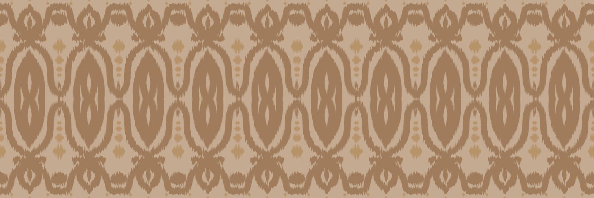 Ethno-Ikat-Vektor Batik Textil nahtloses Muster digitales Vektordesign für den Druck Saree Kurti Borneo Stoffrand Pinselsymbole Farbfelder Baumwolle vektor