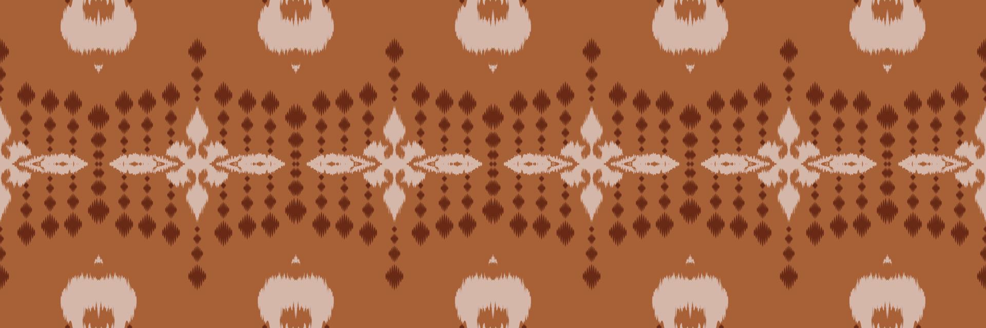 Batik-Textil ethnischer Ikat-Damast nahtloses Muster digitales Vektordesign für den Druck Saree Kurti Borneo Stoffrand Pinsel Symbole Farbfelder Designer vektor