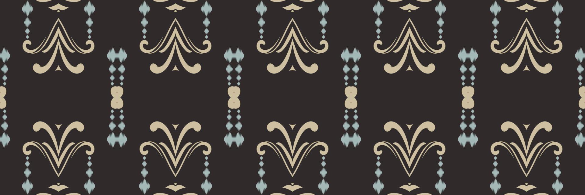 motiv ikat mönster batik textil- sömlös mönster digital vektor design för skriva ut saree kurti borneo tyg gräns borsta symboler färgrutor designer