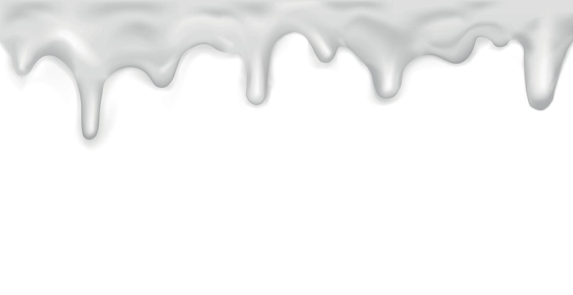 vit droppande kola, mönster på vit bakgrund - vektor
