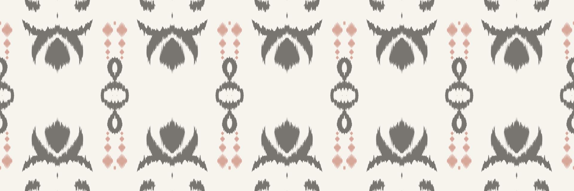 ikat stoff batik textil nahtloses muster digitales vektordesign für druck saree kurti borneo stoff grenze pinsel symbole muster baumwolle vektor