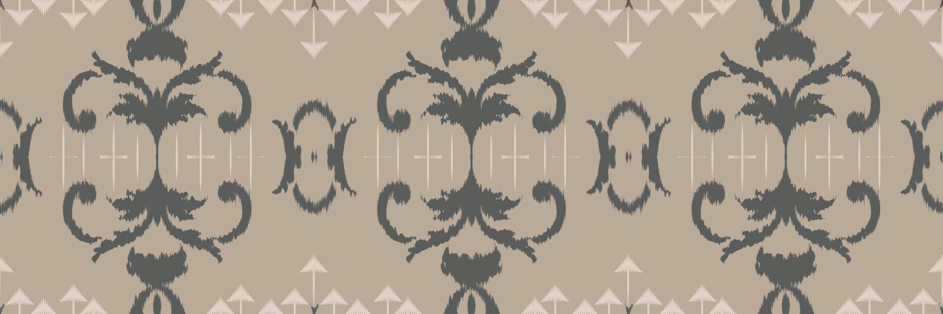 ikat textur batik textil nahtloses muster digitales vektordesign für druck saree kurti borneo stoff grenze pinsel symbole muster partykleidung vektor