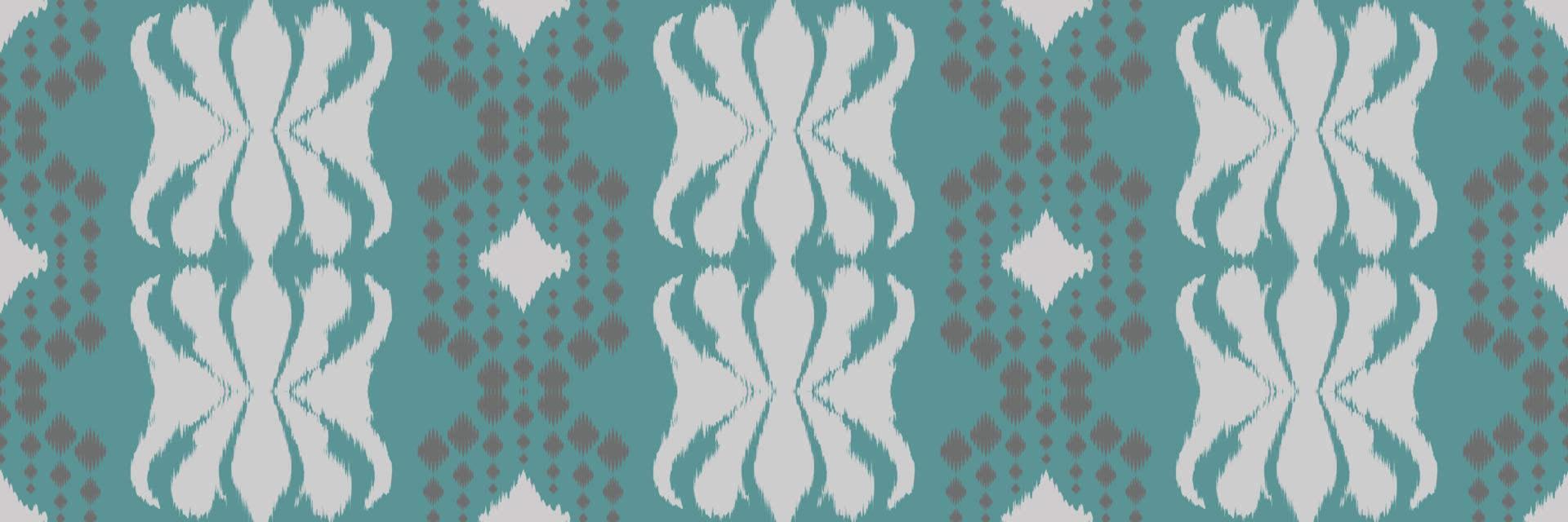 Batik Textil ikkat oder ikat aztekisches nahtloses Muster digitales Vektordesign für Print Saree Kurti Borneo Stoffrand Pinselsymbole Musterdesigner vektor