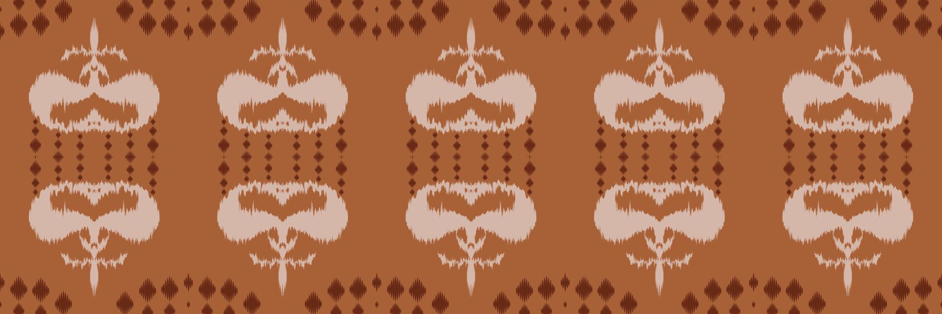 Batik-Textilmotiv Ikat-Blumen nahtloses Muster digitales Vektordesign für den Druck Saree Kurti Borneo Stoffrand Pinselsymbole Farbfelder Baumwolle vektor